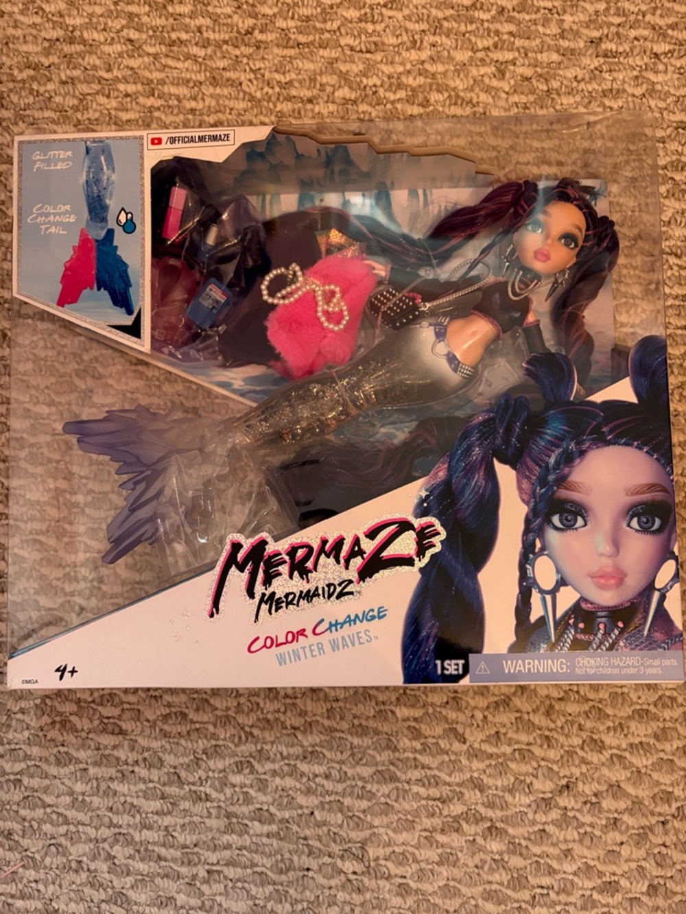 Color Change Winter Waves Doll - Blue & Purple